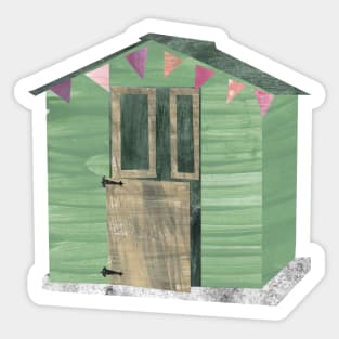 Shed - green Sticker